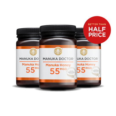 55 MGO Manuka Honey 500g - Trio Pack