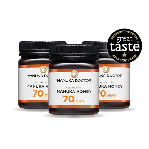 70 MGO Manuka Honey Trio Pack - Great Taste Award Winner