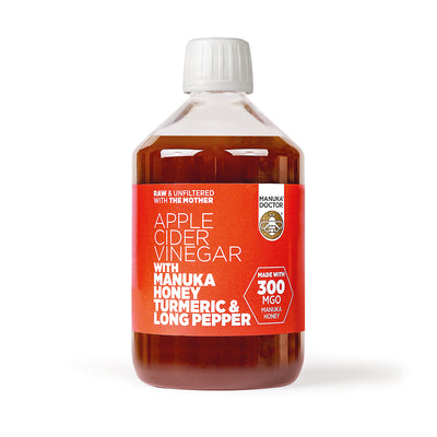 Apple Cider Vinegar with Turmeric, Manuka Honey & Long Pepper