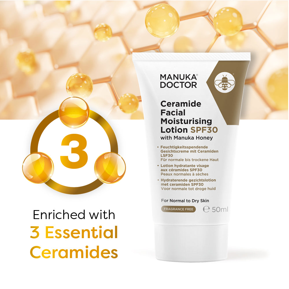 Ceramide Moisturising Lotion SPF30 - With Manuka Honey - Manuka Doctor