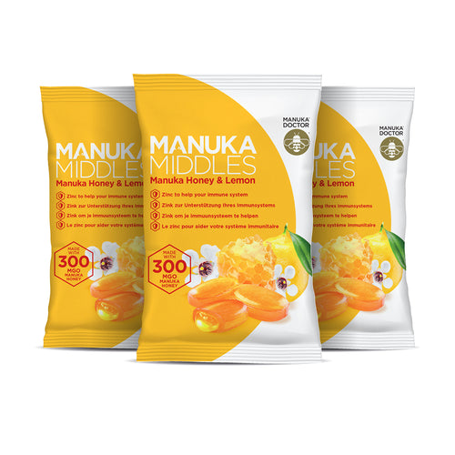 Manuka Middles - Manuka Honey & Lemon - Trio Pack