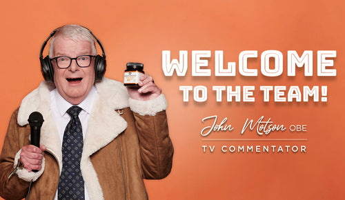 John Motson joins Team Manuka Doctor