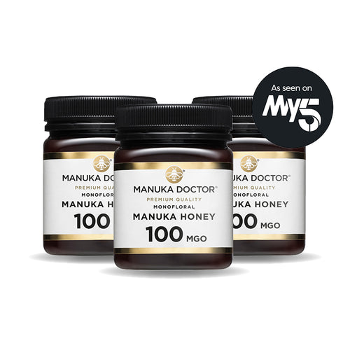 100 MGO Monofloral Manuka Honey Trio Pack - As seen on TV