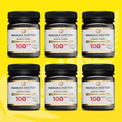 100 MGO Manuka Honey 250g - 6 Pack