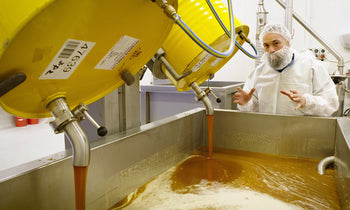 New Zealand Manuka Honey during the packing process