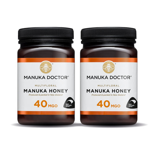 Twin Pack: 40 MGO Manuka Honey 500g