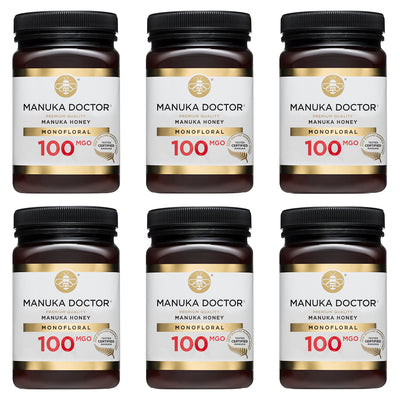 100 MGO Manuka Honey 500g - 6 Pack