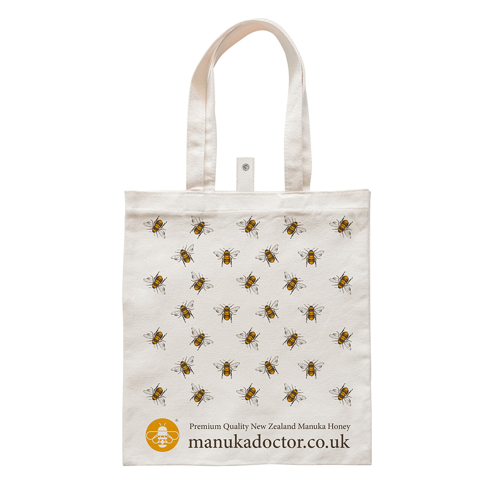 Reusable Cotton Shopping Bag Bee Pattern design