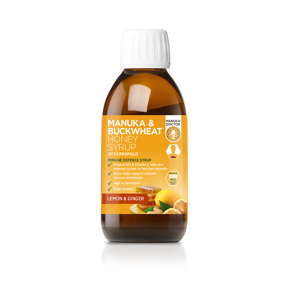 Immune Defence Syrup Lemon & Ginger BBE October 2026